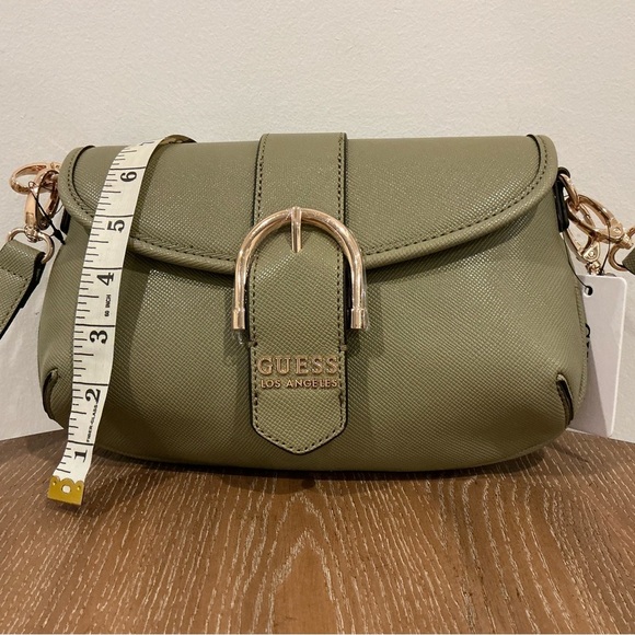 GUESS Los Angeles Harlow Crossbody Handbag - Light Musk - Picture 4 of 6